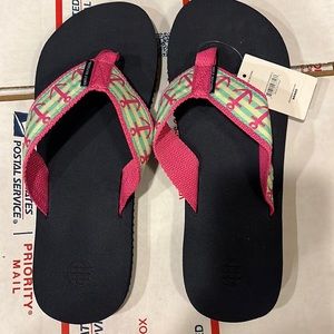 Simply Southern Anchor print flip flops
